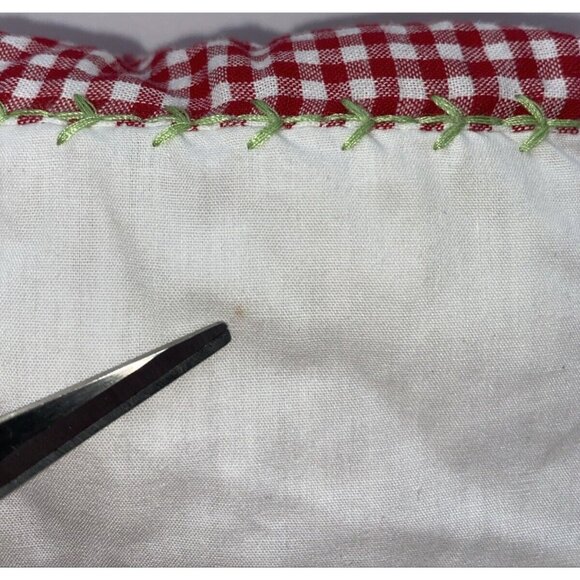 Pottery Barn Kids Christmas Stocking Red with White Stripes Holiday Quilted 2017 - Picture 7 of 12